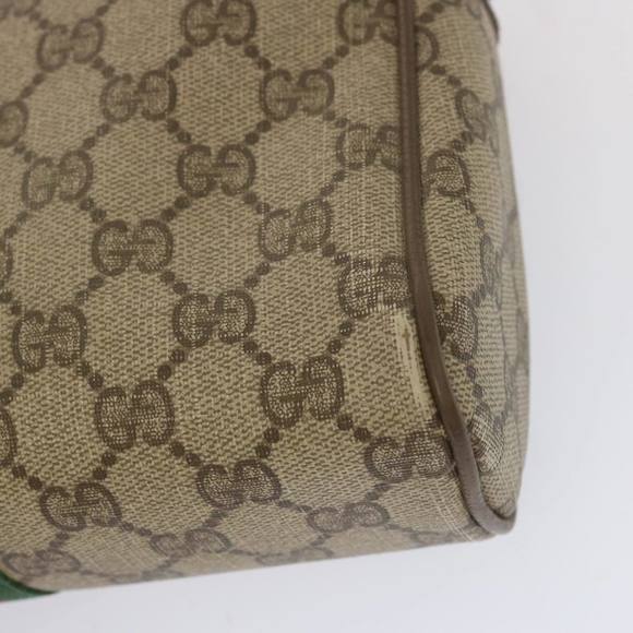 GUCCI GG Supreme Web Sherry Line Clutch Bag PVC Beige 89 01 012 Auth ac2794 - Picture 11 of 16